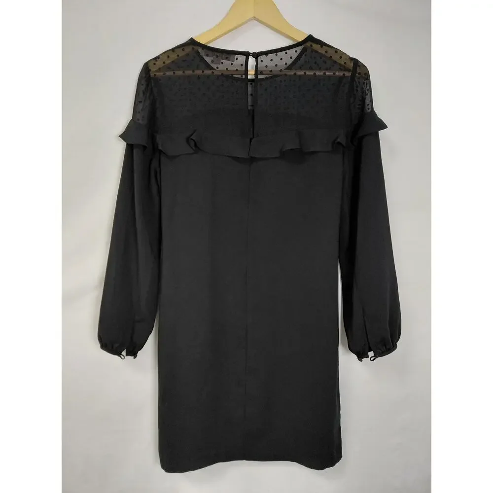 Loft Black Shift Short Lightweight Dress Women Size 4